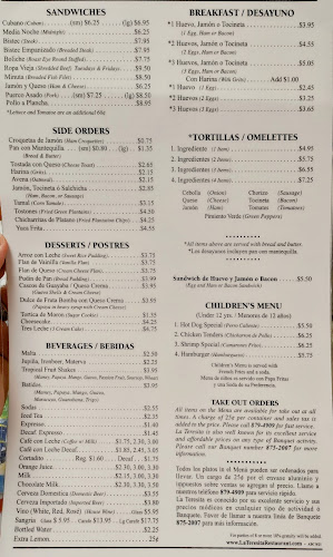 Opinii despre La Teresita Restaurant în Tampa - Hospitality and gastronomy