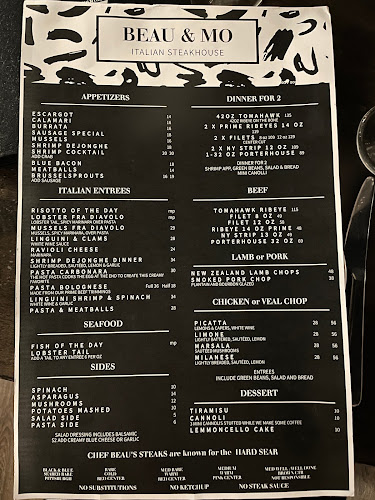 Opinii despre Beau & Mo's Italian Steakhouse în St. Petersburg - Hospitality and gastronomy