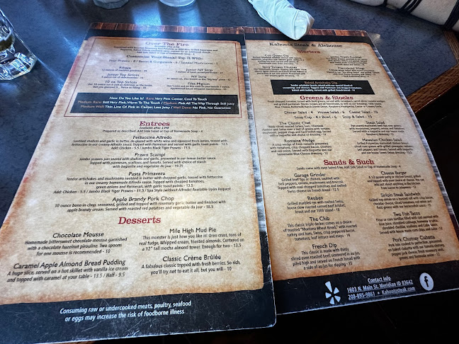 Opinii despre Kahootz Steak & Alehouse în Meridian - Hospitality and gastronomy