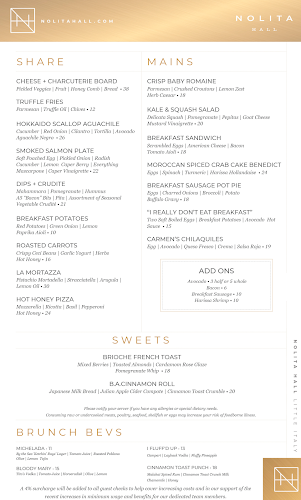 Opinii despre Nolita Hall în San Diego - Hospitality and gastronomy