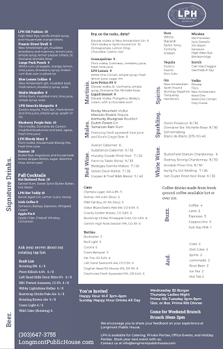 Longmont Public House - Hospitality and gastronomy