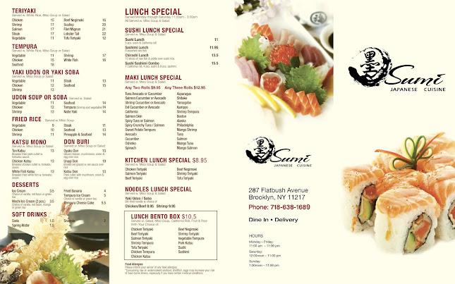 Opinii despre Sumi Sushi în New York - Hospitality and gastronomy