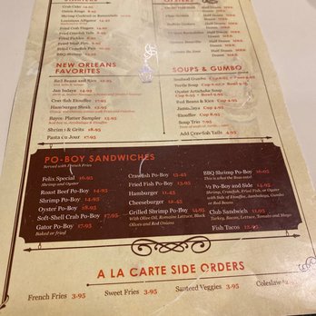 Felix's Restaurant & Oyster Bar - New Orleans