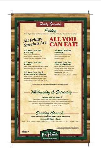 Opinii despre The Fox & Hounds Restaurant & Tavern în Hubertus - Hospitality and gastronomy