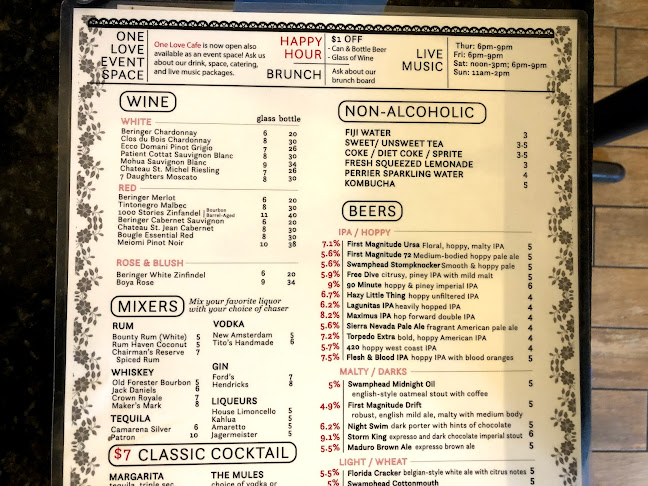 Comments and reviews of One Love Cafe