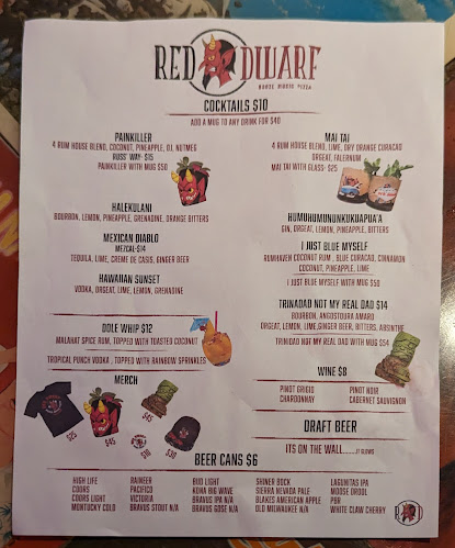 Red Dwarf - Hospitality and gastronomy