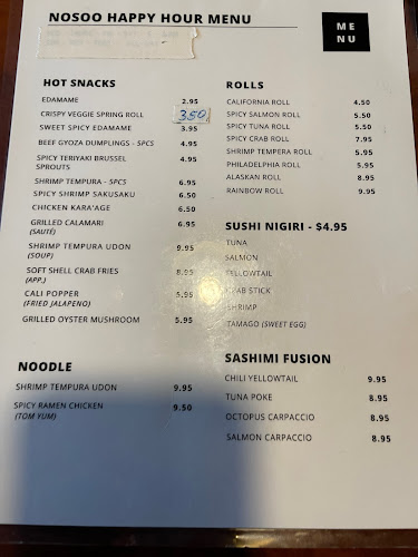 Comments and reviews of Nosoo Sushi and Hibachi
