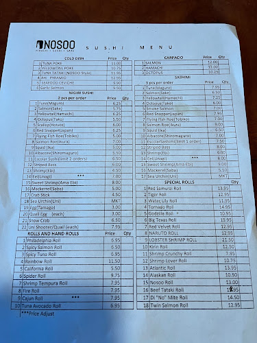Nosoo Sushi and Hibachi