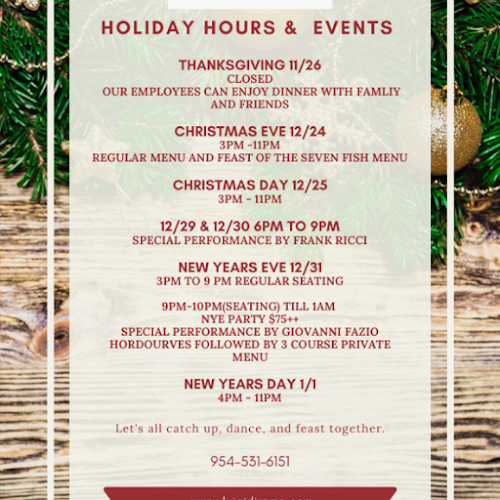 Opinii despre Luigi di Roma Italian Ristorante în Deerfield Beach - Hospitality and gastronomy