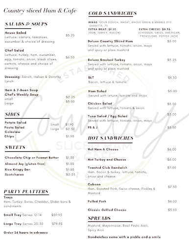 Country Sliced Ham & Cafe