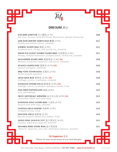 Empress M - Hospitality and gastronomy