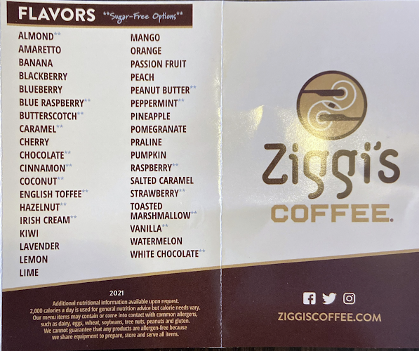 Ziggi's Coffee - Hospitality and gastronomy