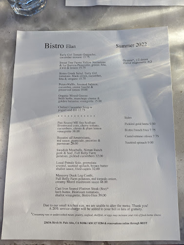 Bistro Elan - Hospitality and gastronomy