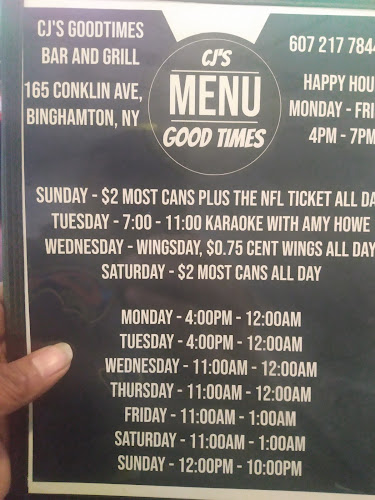 CJ's Good Time Bar and Grill - Hospitality and gastronomy