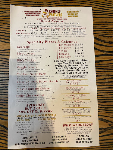 Crooked Feathers Pizza & Wings - O'Fallon