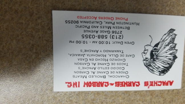 Apache's Carnes Al Carbon - Hospitality and gastronomy