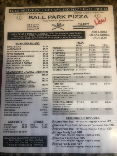 Ball Park Pizza & Eatery - Hospitality and gastronomy